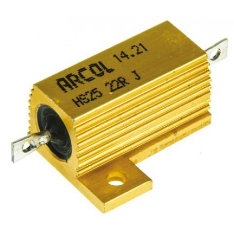 HS 25W 22R J HEATSINK RESISTOR 5% 